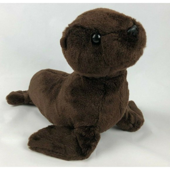 Aurora World Destination Nation Brown Seal Stuffed Animal 15" Plush - Picture 1 of 5